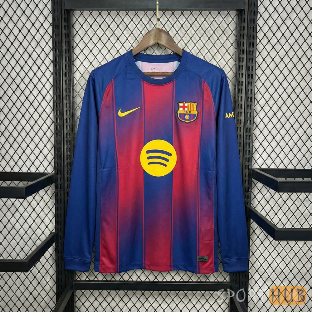 חולצת כדורגל ברצלונה בית 2025/26 ארוך