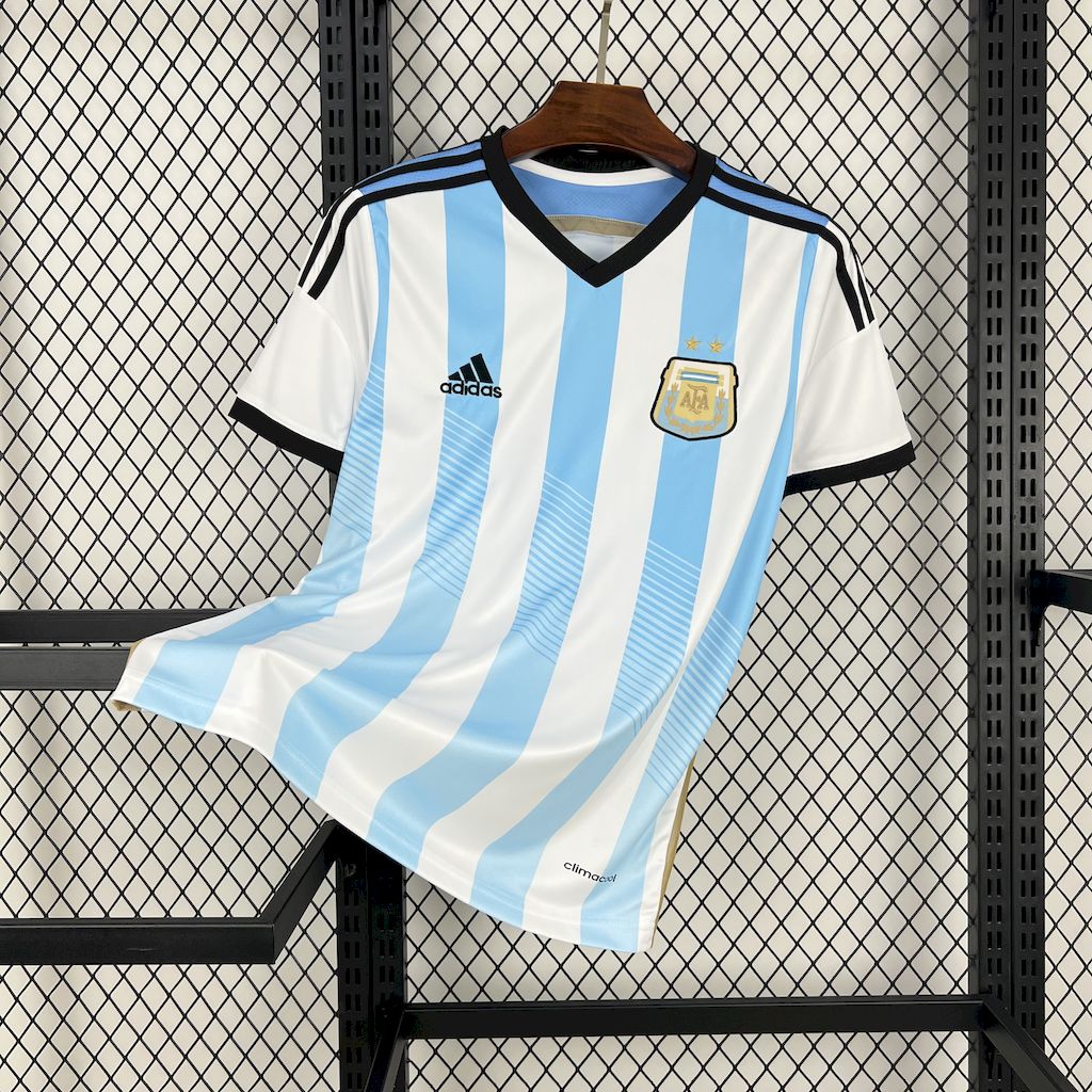 2014 Argentina national team retro soccer shirt 