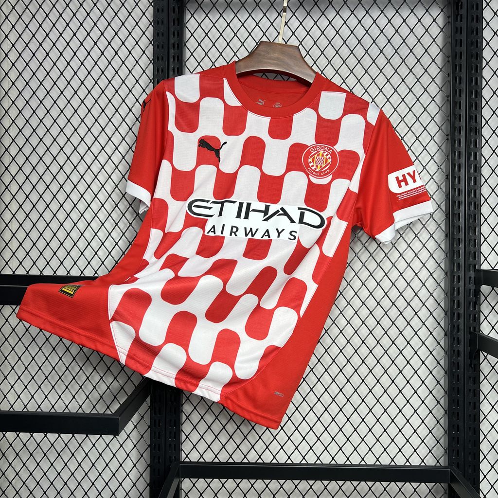 Girona home 2025 soccer shirt