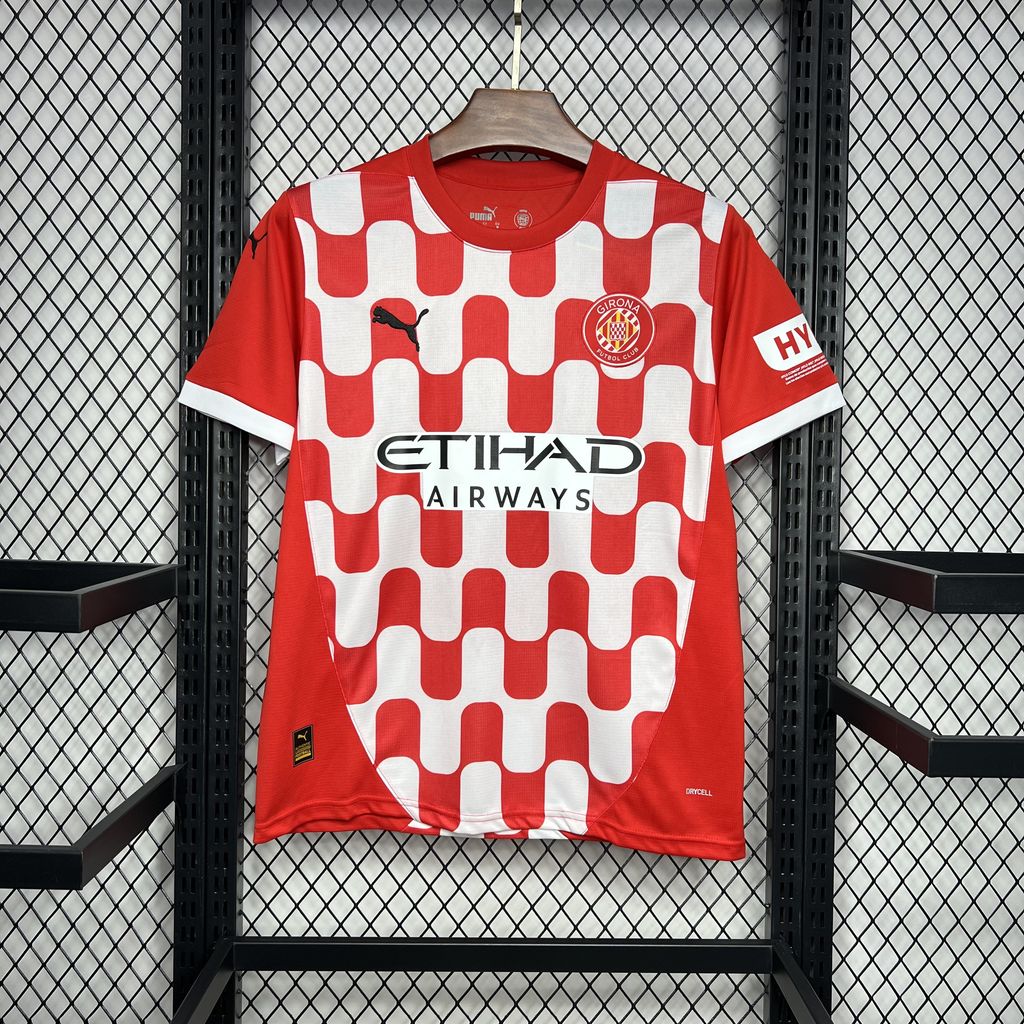 Girona home 2025 soccer shirt