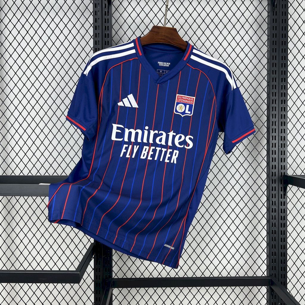 Lyon Olympic home soccer shirt 2024-25