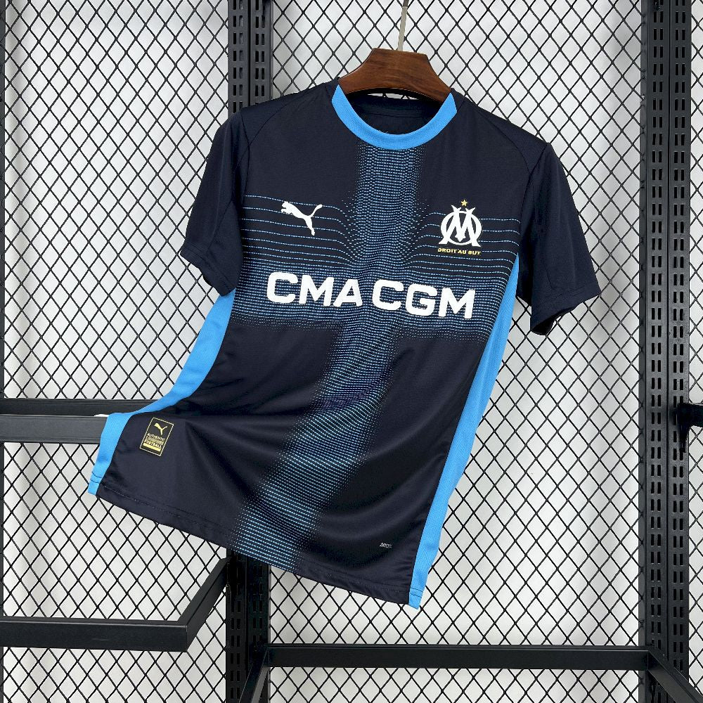 Marseille Olympic soccer jersey away 2024-25