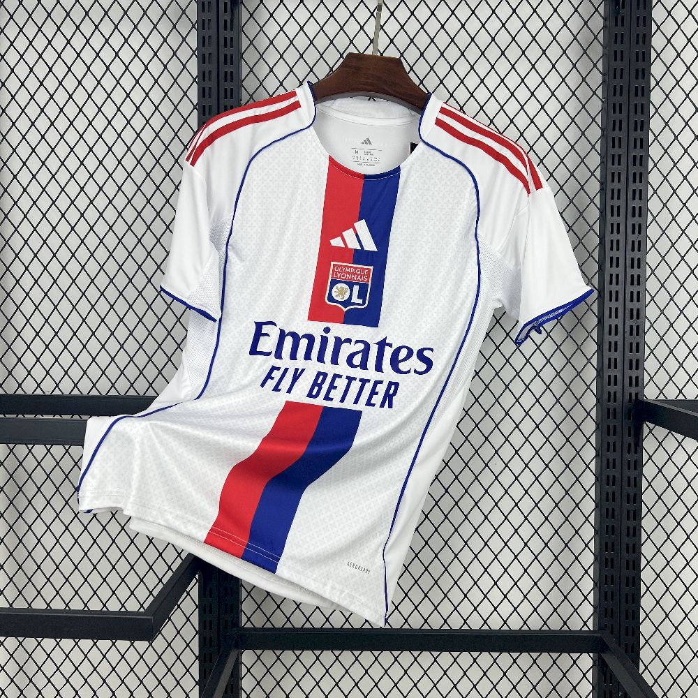Lyon Olympic home soccer shirt 2024-25