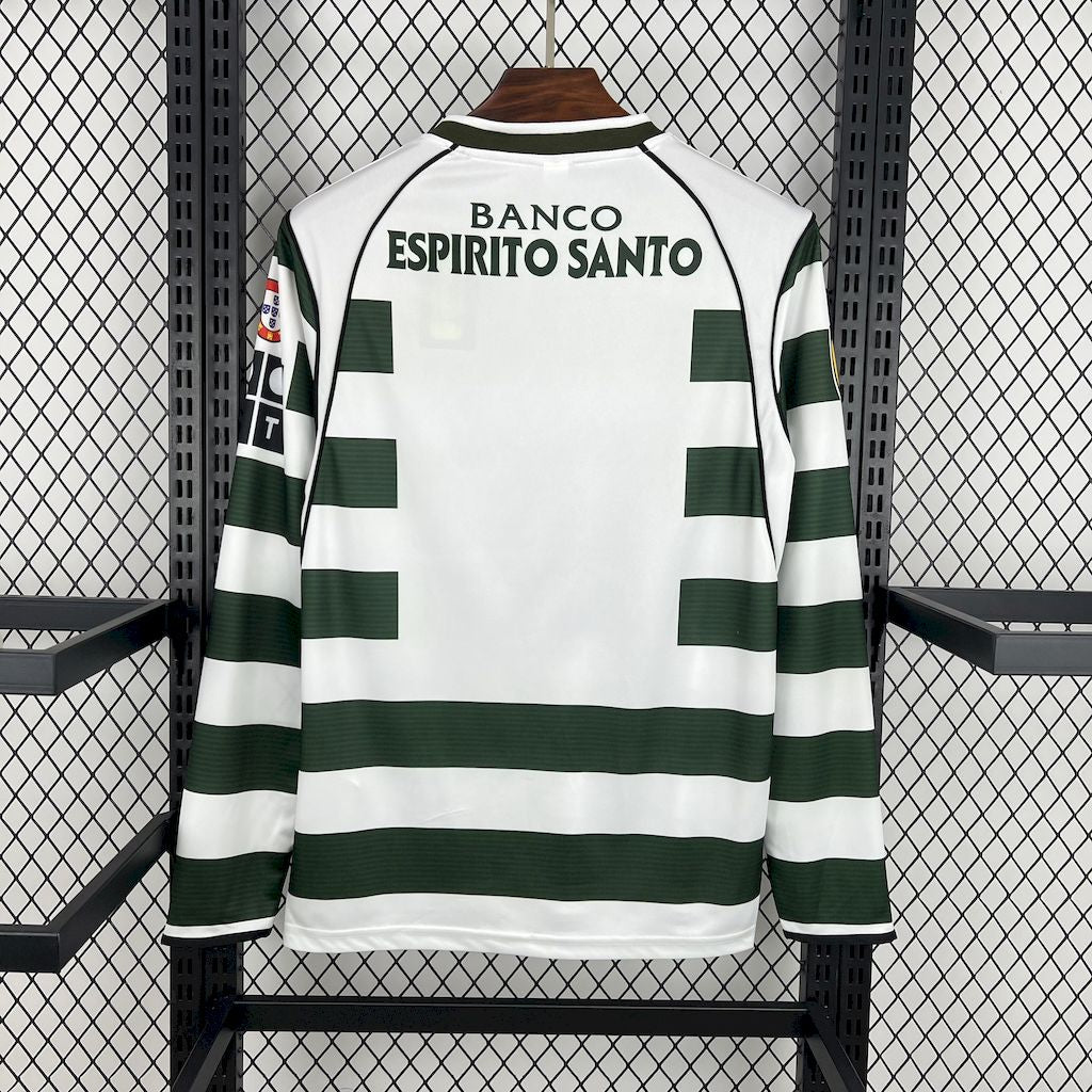 Sporting Lisbon retro long football shirt 2001-02 